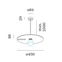 Wever & Ducré Mirro Suspended 2.0 Suspension lamp
