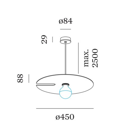 Wever & Ducré Mirro Suspended 2.0 Suspension lamp