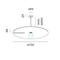 Wever & Ducré Mirro Suspended 3.0 Suspension lamp