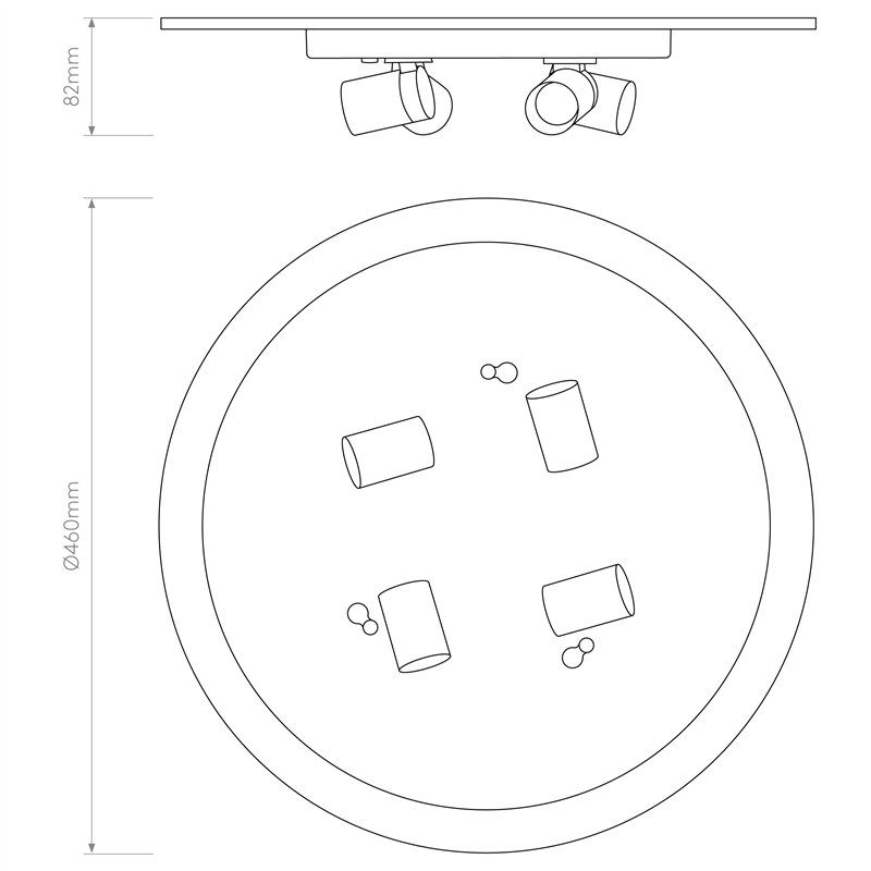 Astro Ceiling Base 460 | Deckenlampe