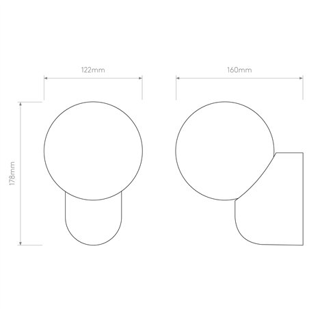Astro Lyra Wall Single | Wall lamp