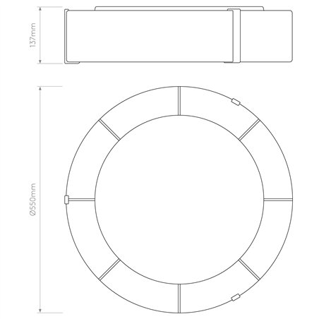 Astro Salina 550 | Ceiling lamp