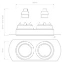 Astro Trimless Round Twin Adjustable | Recessed spot