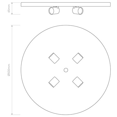 Astro 4-Way Plate | Ceiling lamp