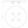 Astro 4-Way Plate | Deckenlampe