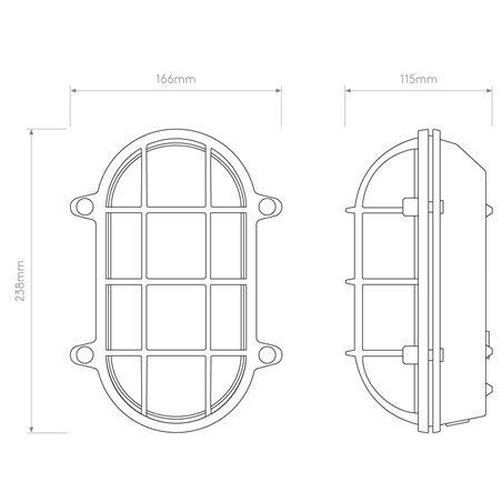 Astro Thurso Oval | Wall lamp