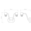 Astro Edward Twin | Wall lamp