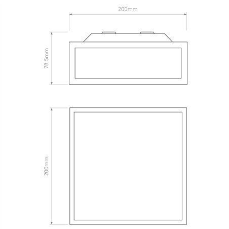 Astro Mashiko 200 Square | Ceiling lamp