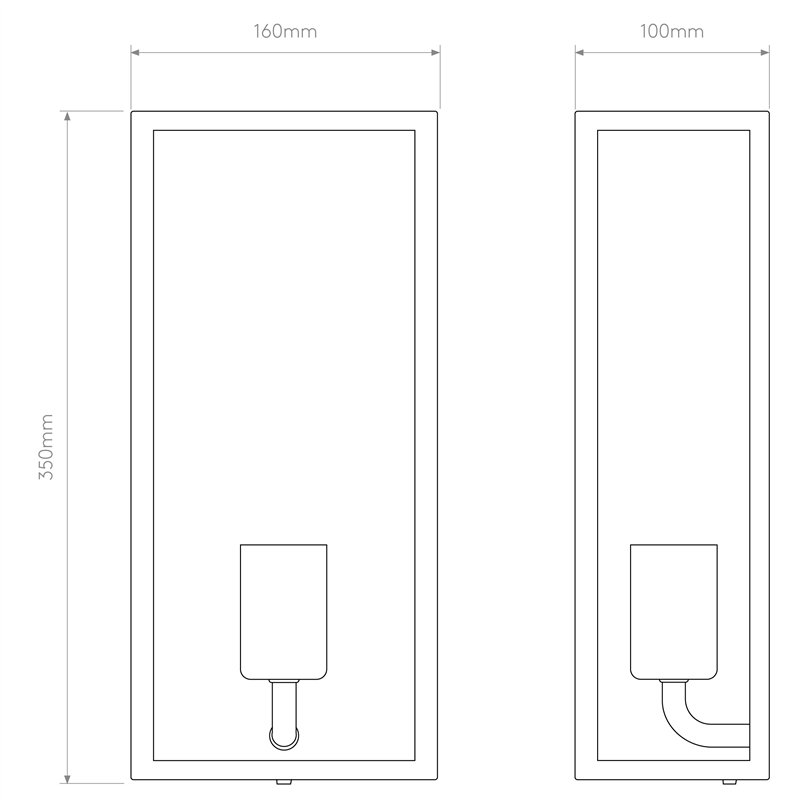 Astro Messina 160 Frosted II | Wandlampe