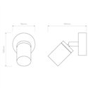 Astro Dartmouth Spot Single | Wall lamp