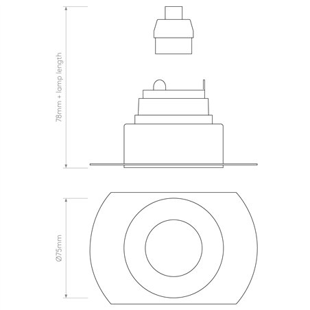 Astro Trimless Round Fixed | Recessed spot