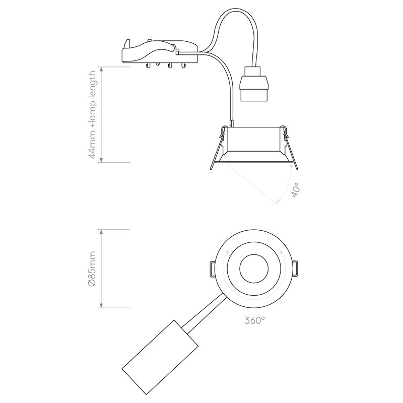 Astro Minima Round Adjustable | Einbauspot
