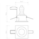 Astro Minima Square Fixed IP65 | Recessed spot