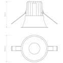 Astro Minima Round IP65 Fire-Rated LED | Recessed spot