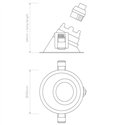 Astro Minima Slimline 25 Fire-Rated IP65 | Recessed spot