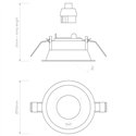 Astro Minima Slimline Round Adjustable Fire-Rated | Recessed spot