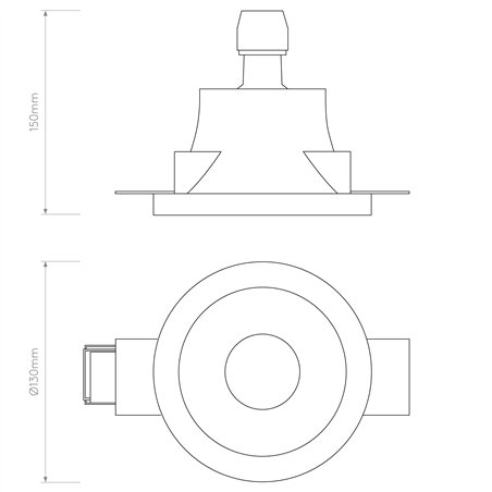 Astro Blanco Round Fixed | Recessed spot