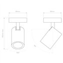 Astro Ascoli Single | Ceiling lamp