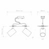 Astro Ascoli Twin Recessed | Deckenlampe