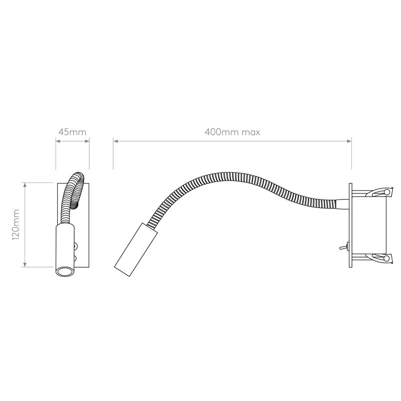 Astro Leo Switched LED | Wandlampe