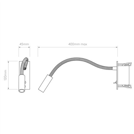Astro Leo Switched LED | Wall lamp