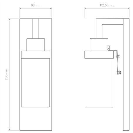 Astro Lago 280 | Wall lamp
