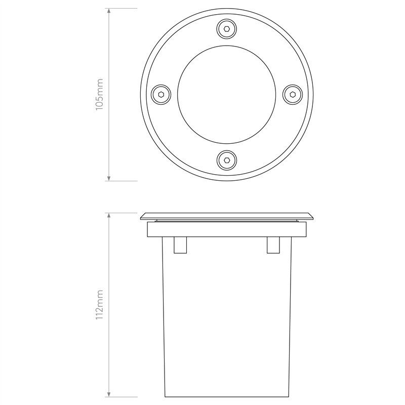 Astro Gramos Round | Bodemlampe