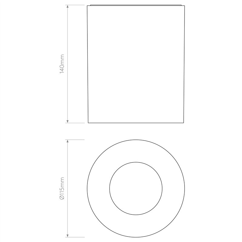 Astro Kos Round 140 LED | Deckenlampe