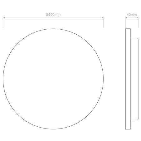 Astro Eclipse Round 300 LED | Wall lamp