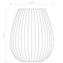 Astro Tacoma Tulip Ribbed Glass