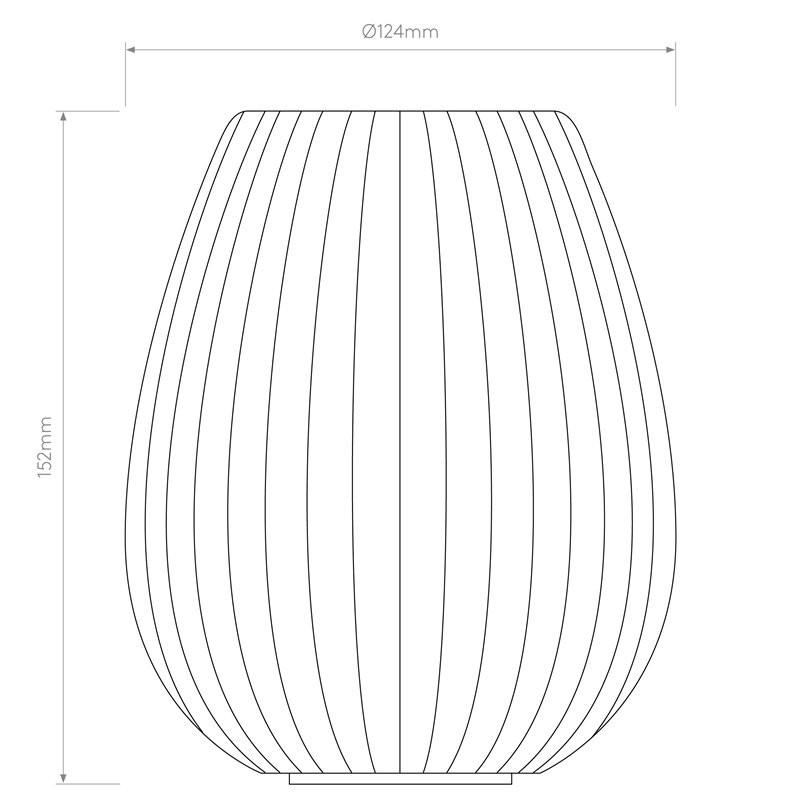 Astro Tacoma Tulip Ribbed Glass