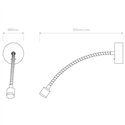 Astro Fosso Switched LED | Wall lamp