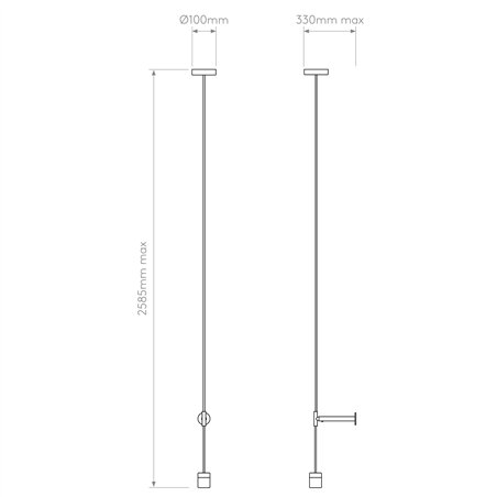 Astro Pendant Suspension Kit 3 | Suspension lamp