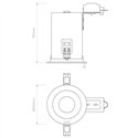 Astro Taro Round Adjustable Fire-Rated | Recessed spot