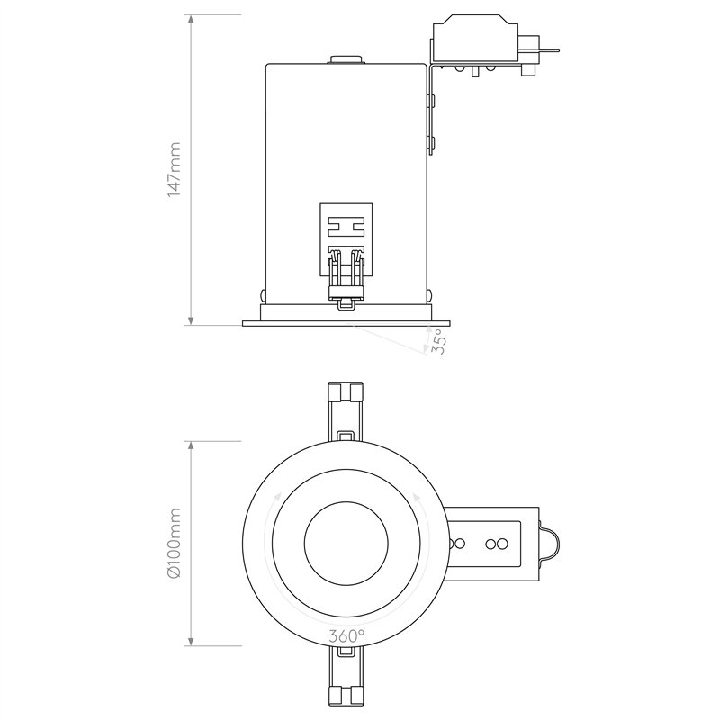 Astro Taro Round Adjustable Fire-Rated | Einbauspot