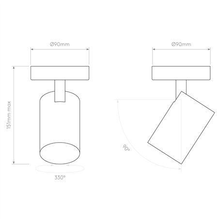 Astro Aqua Single | Ceiling lamp