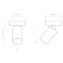Astro Can 50 Single | Ceiling lamp