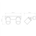 Astro Dartmouth Spot Twin | Wall lamp