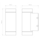 Astro Dartmouth Twin LED | Wall lamp