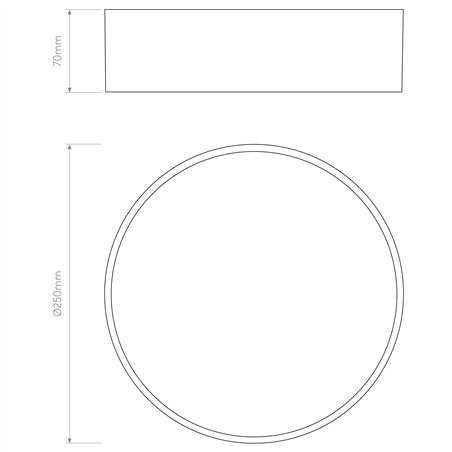 Astro Kea 250 Round / Plafondlamp | Wall lamp / Ceiling lamp