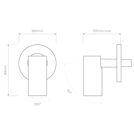 Astro Micro Recess Unswitched | Wall lamp
