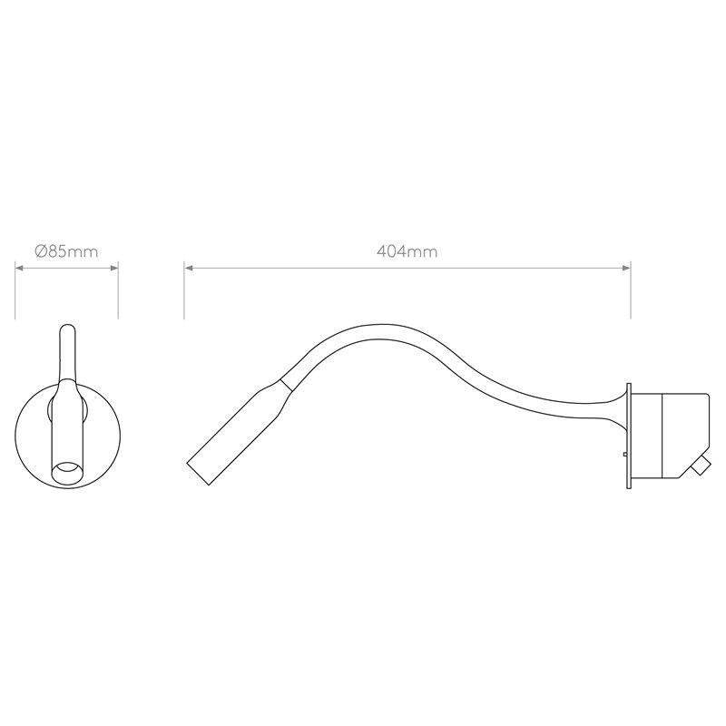 Astro Lucca Recessed | Wandlampe