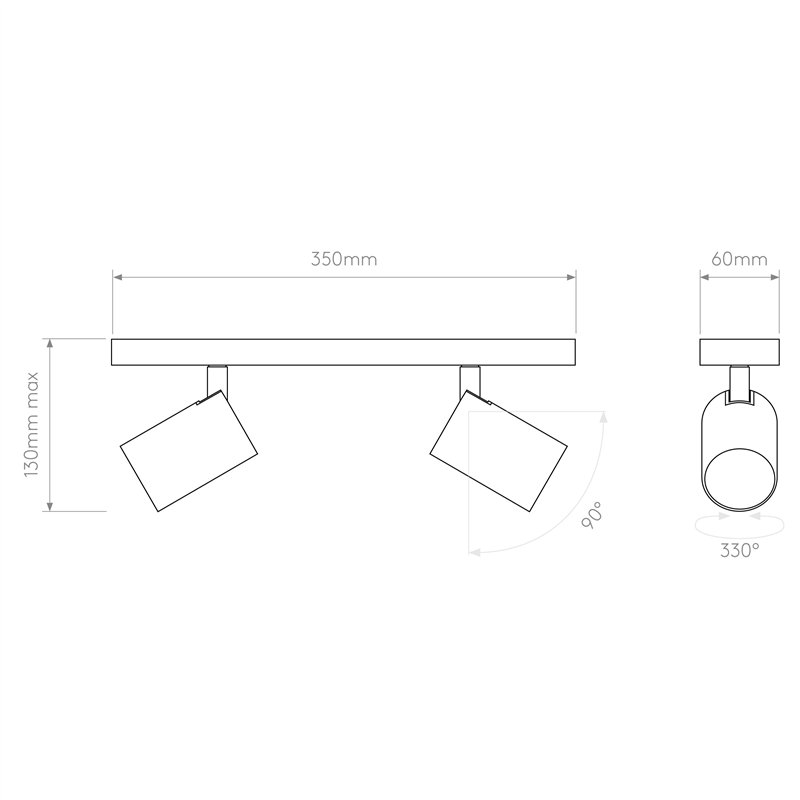 Astro Ascoli Twin | Deckenlampe