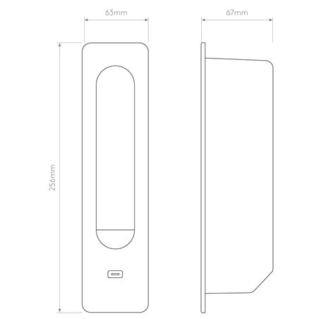 Astro Keta USB C | Wall lamp