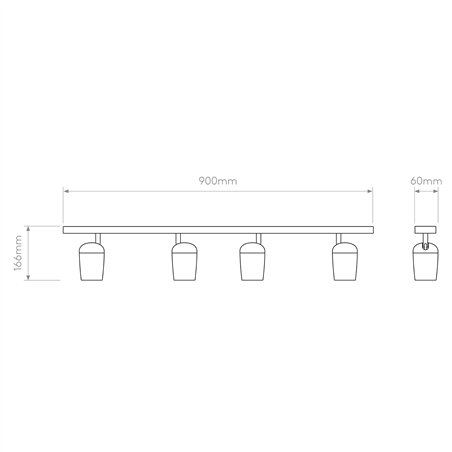 Astro Koto Four Bar | Ceiling lamp