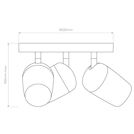 Astro Koto Triple Round | Ceiling lamp