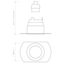 Astro Pinhole Slimline Round Flush Fixed Fire-Rated IP65 | Recessed spot