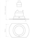 Astro Pinhole Slimline Round Flush Adjustable Fire-Rated | Recessed spot