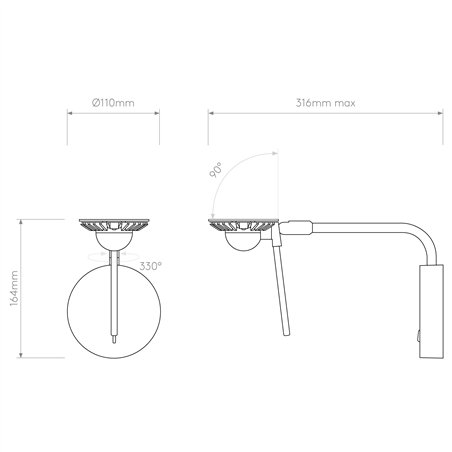 Astro Miura Swing Arm | Wall lamp