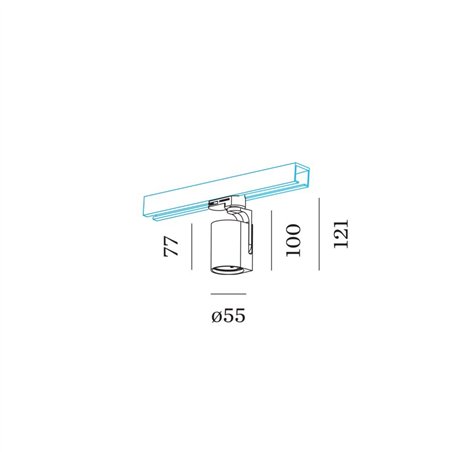 Wever & Ducré Sqube On Track 1.0 PAR16 3-phase Track lighting fixture